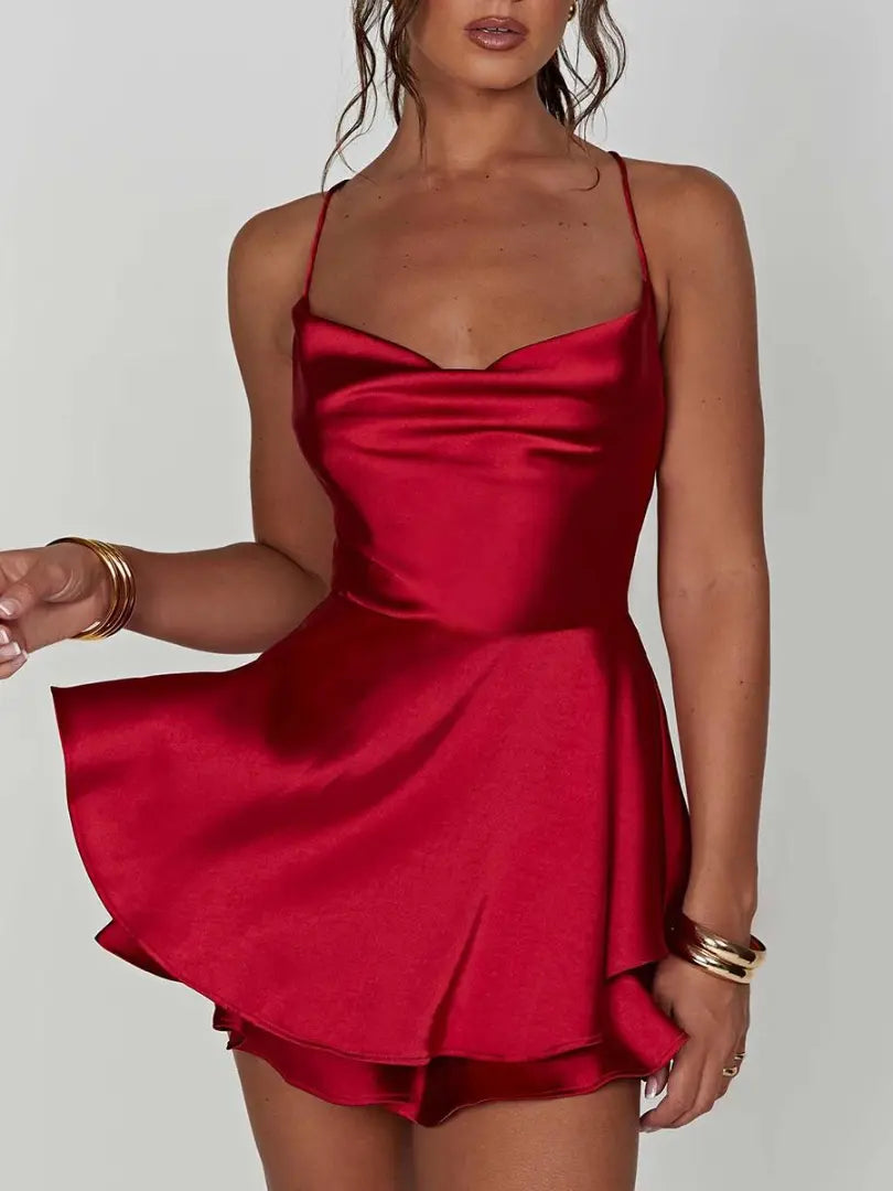 Velvet Rouge Evening Dress