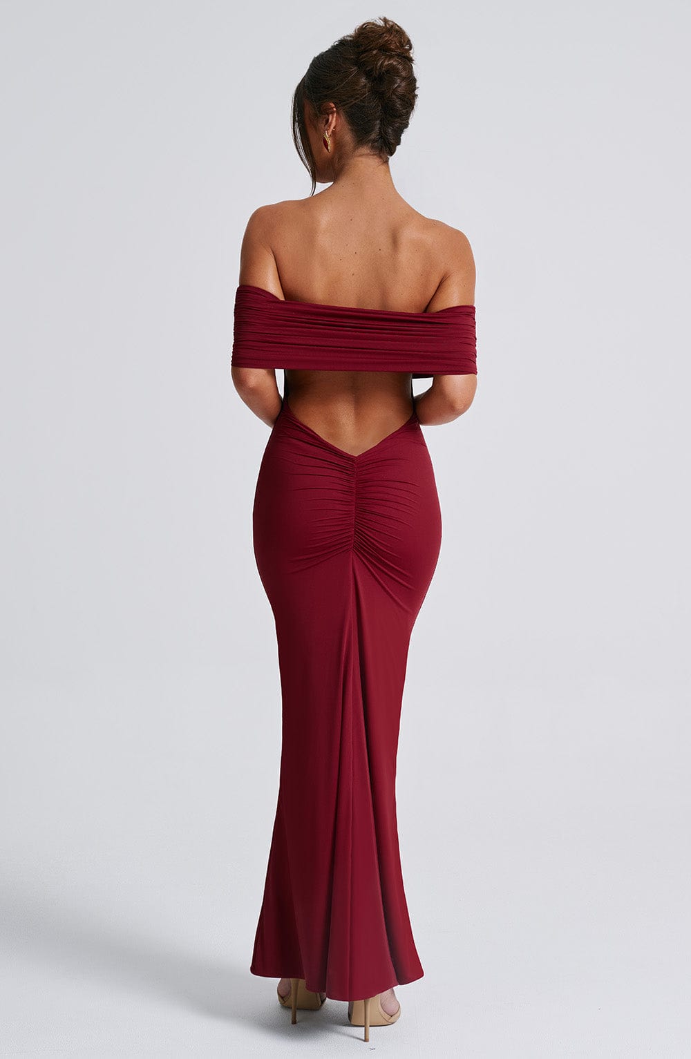 Luxury Burgundy Maxi Gown